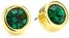 T Tahari Gold Tone Crystal Signature Studs