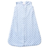 HALO SleepSack Plush Dot Velboa Wearable Blanket, Blue, Medium HALO SleepSack Plush Dot Velboa Wearable Blanket, Blue, Medium