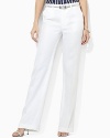 A classic-fitting dress pant exudes tailored sophistication in breezy, lightweight linen.