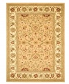 A fine finish for your living space. This Safavieh area rug comes alive with beautiful floral, vine and latticework detailing, all captured in goes-with-anything shades of beige. Crafted from soft polypropylene, this rug radiates timeless allure with the added convenience of easy-care construction.