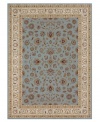 Utterly remarkable in its rich detail and beautiful, soft tones of blue and ivory, the Samira area rug from Loloi updates any space with traditional Turkish-inspired design. Crafted in Turkey of ultra-durable and easy-to-clean polypropylene.