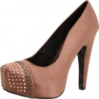 Betsey Johnson Women's Majestee Platform Pump,Taupe Satin,6 M US Betsey Johnson Women's Majestee Platform Pump,Taupe Satin,6 M US