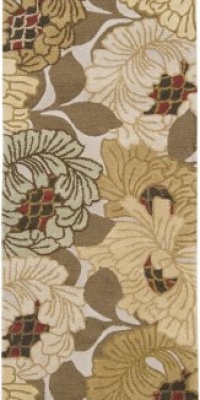 Area Rug 2x8 Runner Transitional Ivory Color - Surya Bombay Rug from RugPal Area Rug 2x8 Runner Transitional Ivory Color - Surya Bombay Rug from RugPal