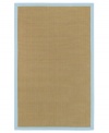 Framed by a cool, baby-blue border, this finely textured area rug makes an impact in every space. Natural jute fibers are hand-woven by Surya's expert weavers, producing a strong piece that adds warm character to the most comfortable rooms in your home.