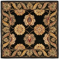 Area Rug 8x8 Square Traditional Black Color - Safavieh Heritage Rug from RugPal Area Rug 8x8 Square Traditional Black Color - Safavieh Heritage Rug from RugPal