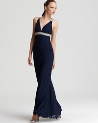 Faviana Couture Gown - Embellished Straps Faviana Couture Gown - Embellished Straps