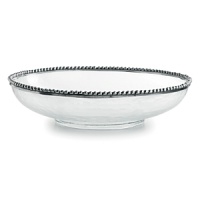 Arte Italica introduces the market's premier pewter and glass dinnerware collection. Mouth-blown glass is accented with a pewter beaded rim to create a look that is truly unique. Tesoro is a collection of dinnerware that sets a beautiful table.