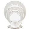 Lenox Bellina Bone China Platinum Banded 5-Piece Place Setting, Service for 1