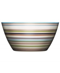 More than bold stripes and warm colors, the Origo bowl transitions from oven to table and into the dishwasher without a hitch. Combine with other Iittala dinnerware pieces to make any setting pop. Designed by Alfredo Haberli. More than bold stripes and warm colors, the Origo bowl transitions from oven to table and into the dishwasher without a hitch. Combine with other Iittala dinnerware pieces to make any setting pop. Designed by Alfredo Haberli.