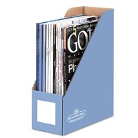 Bankers Box Decorative Magazine Files, Cornflower Blue, Letter 6 Pack (6110101) Bankers Box Decorative Magazine Files, Cornflower Blue, Letter 6 Pack (6110101)