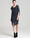 Master modern style in this draped dress from Helmut Lang. Team with booties for city chic edge.