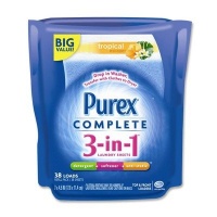 Purex® Complete 3-in-1 Laundry Refill, Big Value 38 Sheets, Tropical Escape Scent Purex® Complete 3-in-1 Laundry Refill, Big Value 38 Sheets, Tropical Escape Scent