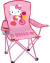 Hello Kitty Youth Folding Chair with Armrest and Cup Holder