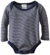 Splendid Littles Unisex-Baby Newborn Always Long Striped Bodysuit, Navy, 0-3 Months