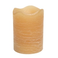 Inglow CGT55400HY12 4-Inch Tall Flameless Rustic Pillar Cinnamon Chai Scented Candle with 5-Hour Timer, Honey Inglow CGT55400HY12 4-Inch Tall Flameless Rustic Pillar Cinnamon Chai Scented Candle with 5-Hour Timer, Honey