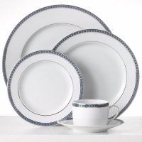 Bernardaud Athena Platinum Navy Salad Plate