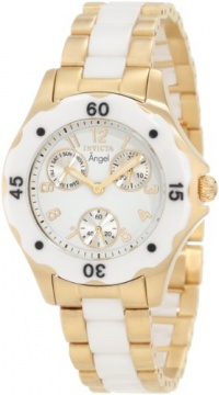 Invicta Women's 1655 Angel White Dial White Ceramic and Gold Watch Invicta Women's 1655 Angel White Dial White Ceramic and Gold Watch