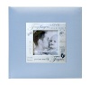 MCS MBI 846610 9 by 9-Inch Fabric Expressions with Frame Front 200 Pocket Album in Baby Blue