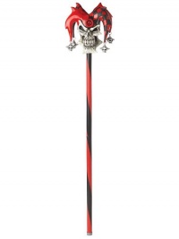 Jester Skull Cane 40in Jester Skull Cane 40in