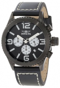 Invicta Men's 1430 II Collection Chronograph Black Dial Leather Watch Invicta Men's 1430 II Collection Chronograph Black Dial Leather Watch