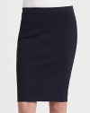 Timelessly tailored pencil skirt has an elastic waistband and some serious stretch. Elastic waistbandAbout 22 long72% viscose/23% polyamide/5% elastaneDry cleanImported of Italian fabricModel shown is 5'10 (177cm) wearing US size 2.