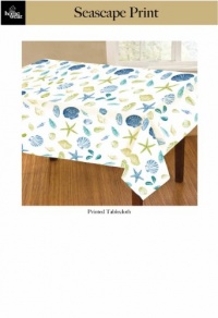 Homewear Seascape Printed Microfiber 60 by 84-Inch Oblong Table Cloth Homewear Seascape Printed Microfiber 60 by 84-Inch Oblong Table Cloth