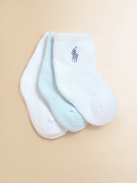 Cozy stretch cotton, adorned with signature pony embroidery.Signature embroideryThree pairs85% cotton/14% polyester/1% spandexMachine washImported Cozy stretch cotton, adorned with signature pony embroidery.Signature embroideryThree pairs85% cotton/14% polyester/1% spandexMachine washImported