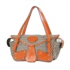 Maria Diaper Bag in Tangerine Orange