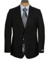 Kenneth Cole Mens 2 Button Black Blazer Sport Coat Jacket