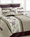 Extreme Linens Rosemont Queen 8 Piece Comforter Bed In A Bag Set