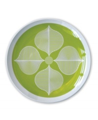 Now starring in casual meals, Jonathan Adler's Hollywood salad plates pair retro graphics and vibrant green in totally fun and fuss-free melamine. Now starring in casual meals, Jonathan Adler's Hollywood salad plates pair retro graphics and vibrant green in totally fun and fuss-free melamine.