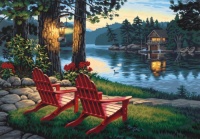 Dimensions Needlecrafts Paintworks Paint By Number, Adirondack Evening Dimensions Needlecrafts Paintworks Paint By Number, Adirondack Evening