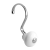 InterDesign York Classic Shower Hooks, White, Set of 12