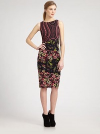 Variegated panels printed with tattoo, daisy, and delicate floral patterns make up this colorful, body-skimming shift.BoatneckSleevelessPanel constructionSignature back loop detailAbout 26 from natural waistFully linedPolyamideDry cleanMade in ItalyModel shown is 5'9½ (176cm) wearing US size Small. Additional Information Women's Premier Designer & Contemporary Size Guide Variegated panels printed with tattoo, daisy, and delicate floral patterns make up this colorful, body-skimming shift.BoatneckSleevelessPanel constructionSignature back loop detailAbout 26 from natural waistFully linedPolyamideDry cleanMade in ItalyModel shown is 5'9½ (176cm) wearing US size Small. Additional Information Women's Premier Designer & Contemporary Size Guide