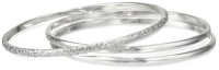 Kenneth Cole New York Holiday Boxed Silver Glitter Set of 3 Bangle Bracelet Kenneth Cole New York Holiday Boxed Silver Glitter Set of 3 Bangle Bracelet