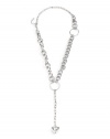 GUESS Silver-Tone Chain Necklace, SILVER