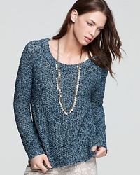 Kick start your chilly-season wardrobe with this trend-perfect Free People sweater, rendered in a chunky knit. Kick start your chilly-season wardrobe with this trend-perfect Free People sweater, rendered in a chunky knit.