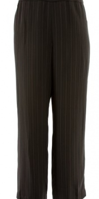 Jones New York Hazelnut Vertical Striped Side Zip Straight Leg Dress Pant 18W Jones New York Hazelnut Vertical Striped Side Zip Straight Leg Dress Pant 18W