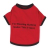 Zack & Zoey Polyester/Cotton Nothing Under This Shirt Dog Tee, Small, Red
