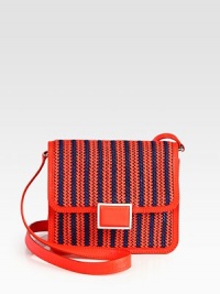 Finesse your look with this impeccably-crafted shoulder bag featuring woven straw and smooth leather trim. Adjustable leather shoulder strap, 18¾-21¾ dropFlap top closureOne inside zip pocketTwo inside open pocketsLogo-printed lining8½W X 7½H X 2½DImported Finesse your look with this impeccably-crafted shoulder bag featuring woven straw and smooth leather trim. Adjustable leather shoulder strap, 18¾-21¾ dropFlap top closureOne inside zip pocketTwo inside open pocketsLogo-printed lining8½W X 7½H X 2½DImported