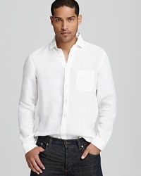 Grayers Stanley Solid Linen Sport Shirt - Slim Fit Grayers Stanley Solid Linen Sport Shirt - Slim Fit