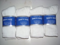 White Diabetic Socks, Crew Style, MEN Size 10-13, 1 dozen Pairs White Diabetic Socks, Crew Style, MEN Size 10-13, 1 dozen Pairs