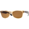 Ray-Ban RB2132 New Wayfarer Icons Sports Wear Sunglasses/Eyewear - Honey/Crystal Brown B-15 XLT / Size 55mm