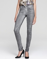 Give your blue jeans the day off and rock it out in Joe's Jeans skinny jeans--metallic coated for the trend of the season. Give your blue jeans the day off and rock it out in Joe's Jeans skinny jeans--metallic coated for the trend of the season.