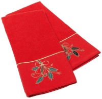 Lenox Ribbon Holly 2-Piece Kitchen Towel Set, Red Lenox Ribbon Holly 2-Piece Kitchen Towel Set, Red