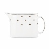 Kate Spade's Larabee Road Platinum, peppered with platinum polka dots, will give your table its own personality. Crafted of white bone china, each piece is dishwasher safe.