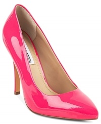Break through the crowd and rise above the fray in these cute heels. Steve Madden's Intrude single sole pumps are simple, yet sexy. Break through the crowd and rise above the fray in these cute heels. Steve Madden's Intrude single sole pumps are simple, yet sexy.