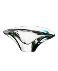 A dream-provoking piece. Masterfully crafted from delicate crystal, this striking bowl with hints of luminous green catches the eye and adds a whimsical accent to your tranquil space. Beautiful harmony flows from the soft edges and defined shape of this peaceful addition. A dream-provoking piece. Masterfully crafted from delicate crystal, this striking bowl with hints of luminous green catches the eye and adds a whimsical accent to your tranquil space. Beautiful harmony flows from the soft edges and defined shape of this peaceful addition.