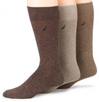 Nautica Men's 3-Pack Classic Flat Knit Sock Nautica Men's 3-Pack Classic Flat Knit Sock