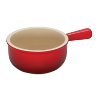 The ultimate bowl for the ultimate soup. Crafted of durable stoneware, Le Creusets French onion soup bowl is expertly crafted to resist scratches, chips and stains for quality that endures. The ultimate bowl for the ultimate soup. Crafted of durable stoneware, Le Creusets French onion soup bowl is expertly crafted to resist scratches, chips and stains for quality that endures.